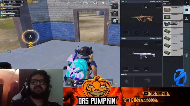 BATTLEGROUND MOBILE INDIA II FIRST TIME FACE CAM II FACE REVEAL II #DRsPUMPKIN #pubgmlivestream смотреть онлайн