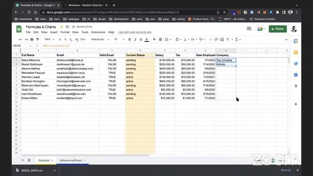 Google Sheets Training (Formula & Charts) смотреть онлайн