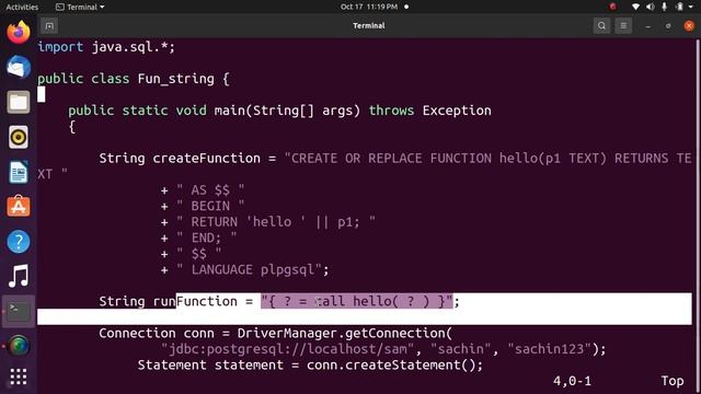Java functions with PostgreSQL смотреть онлайн