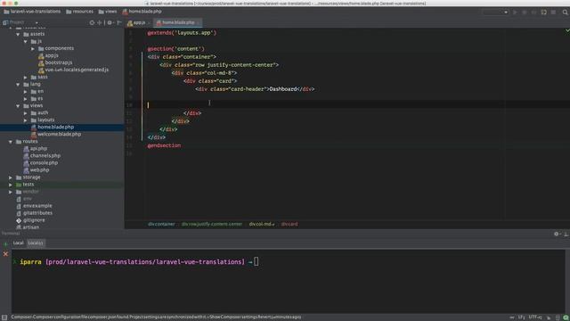 04 Traducciones Laravel 5 y Vuejs 2: Configurar i18n Vuejs смотреть онлайн