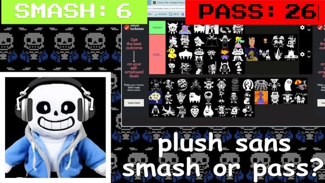 [200+ SUB SPECIAL] PLUSHIE SANS Does a UNDERTALE Character SMASH Or Pass смотреть онлайн