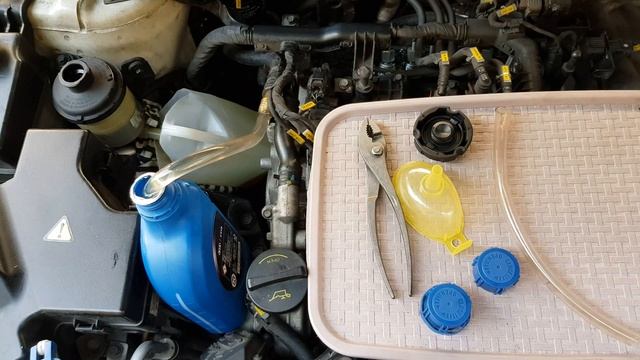 Hyundai Veracruz Diesel Powersteering Fluid Change Ix55 CRDi 베라크루즈 파워오일 교체