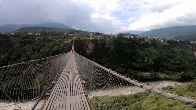 Kushma Gyadhi Bridge | World's Most Dangerous Suspension Bridge | Tallest Bridge in Parbat, Nepal смотреть онлайн