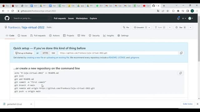 #04 Desenvolvimento de uma loja virtual com Spring, React e Next js Adicionando no Github смотреть онлайн