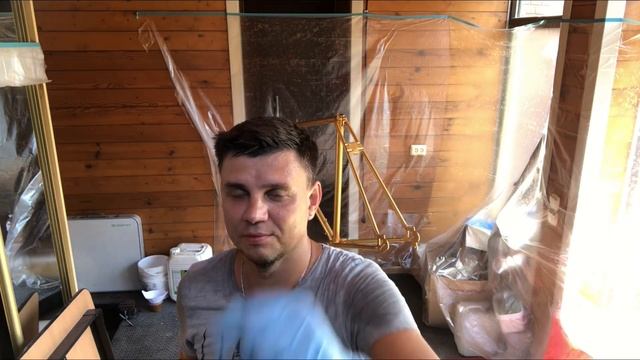 Красим раму велосипеда ХВЗ ТУРИСТ - пульверизатором. смотреть онлайн