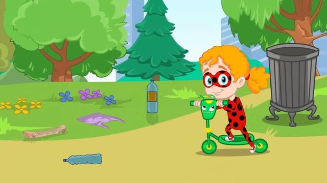 Groovy The Martian educational videos for kids | Let's dress up at Halloween night! смотреть онлайн