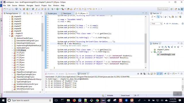 অধ্যায়-11 (Part-04) More on Use and Usage of Java getClass method and instanceof operator смотреть онлайн