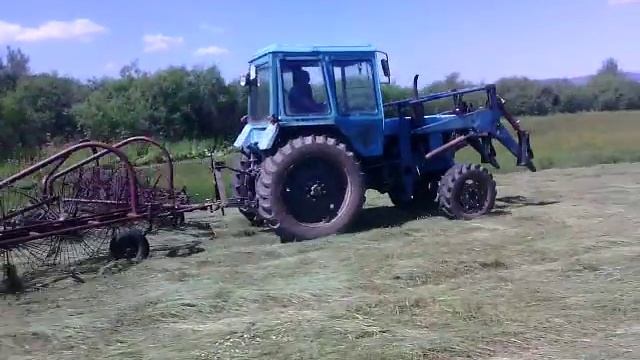 трактор мтз 82 с граблями смотреть онлайн