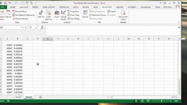 Format date and time in Excel with VBA