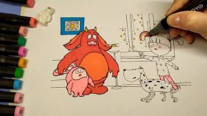 Раскраска Жила-была Царевна / There was a Princess coloring page.