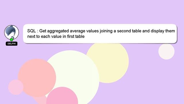 SQL : Get aggregated average values joining a second table and display them next to each value in f смотреть онлайн