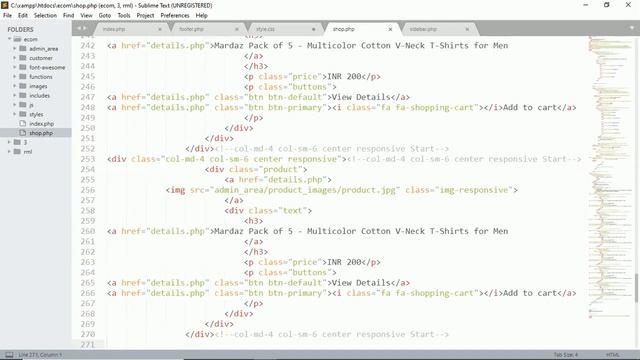 27 Creating, Styling & Finalize Shop Page Part 7 Multi Vendor E Commerce Website In PHP & MySQL смотреть онлайн