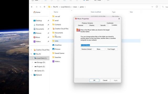 How To Change The Default Location of User Folders in Windows 11 смотреть онлайн