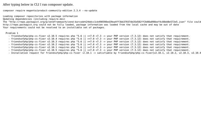 Magento: Error while upgrading from 2.3.3 to 2.3.4 смотреть онлайн