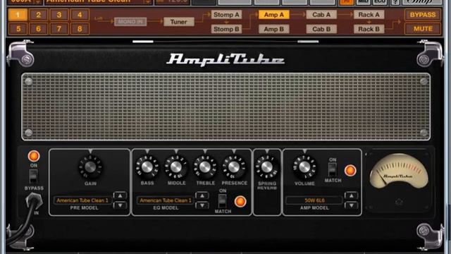 Native Instruments Guitar Rig vs Amplitube 3 Free Custom Shop American Clean смотреть онлайн