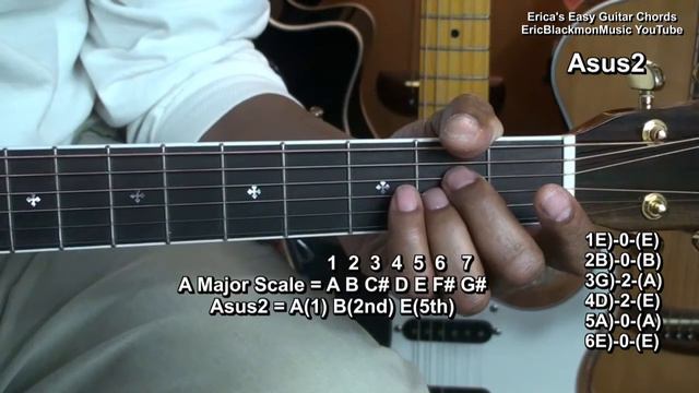 Erica's EASY Guitar Chords #1 FunkGuitarGuru Funk EricBlackmonMusic смотреть онлайн