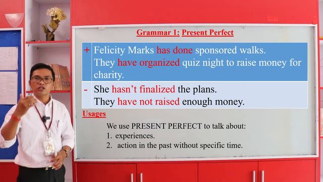 # English Grade 10 #Subject English  # Unit 5 Heroes #Grammar 1 #Present Perfect T. KHIM MAKARA