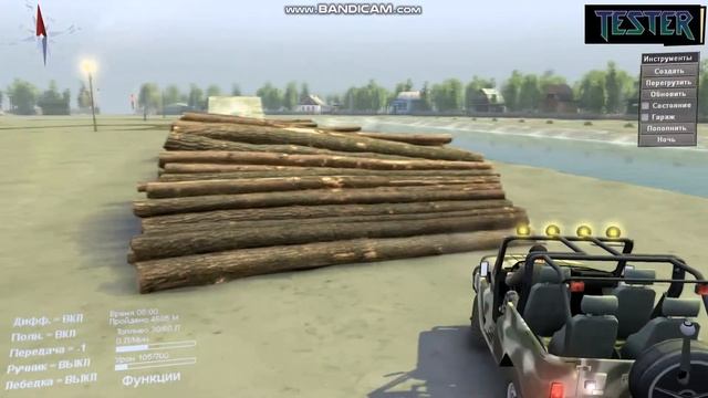 SPINTIRES - СПИНТАЙРЕС - ОБЗОР МОДА УАЗ ШАЛУН - СПИНТАЙРЕС ТЕСТ ДРАЙВ - Spin Tires смотреть онлайн