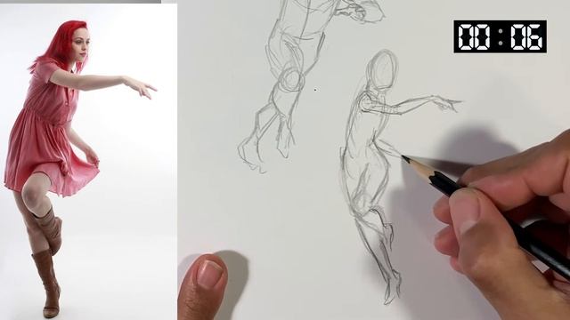 Figure Drawing Gesture Practice 2 смотреть онлайн