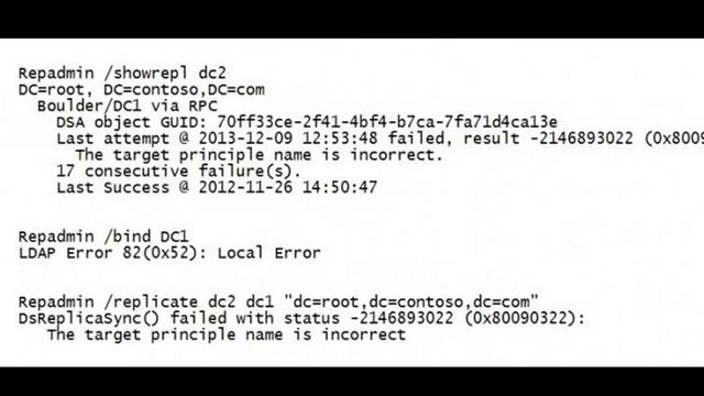 The target principal name is incorrect | Error 2146893022 | Active Directory смотреть онлайн