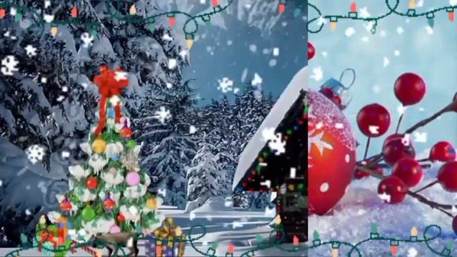 ???❄музыкальная открытка с рождеством христовым? красивое поздравление с рождеством христовым? смотреть онлайн