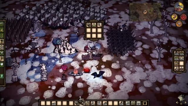 Don't Starve Together(Alone) | Way too excited, First Deerclops kill смотреть онлайн