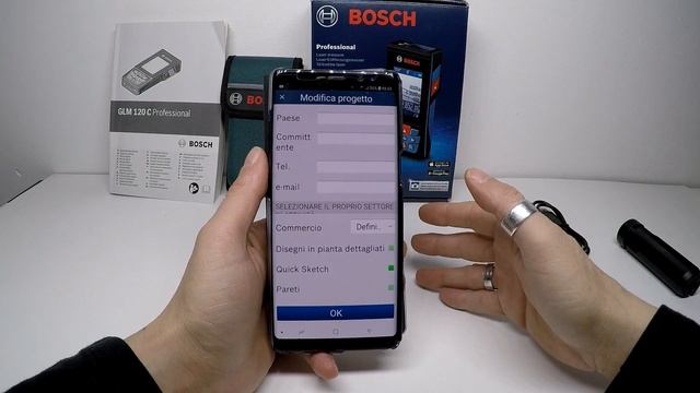 Bosch Professional Telemetro laser GLM 120 C (recensione ITA) смотреть онлайн