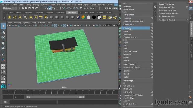 81. Основы UV Mapping для полигональных объектов. Курс Maya для начинающих. Урок №81 смотреть онлайн