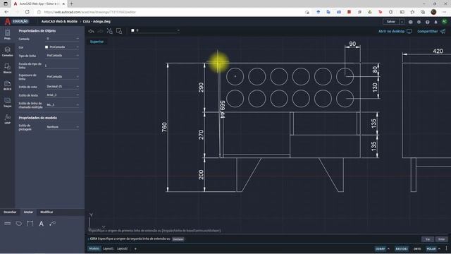 AUTOCAD WEB - Cotas смотреть онлайн