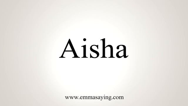 How To Say Aisha смотреть онлайн