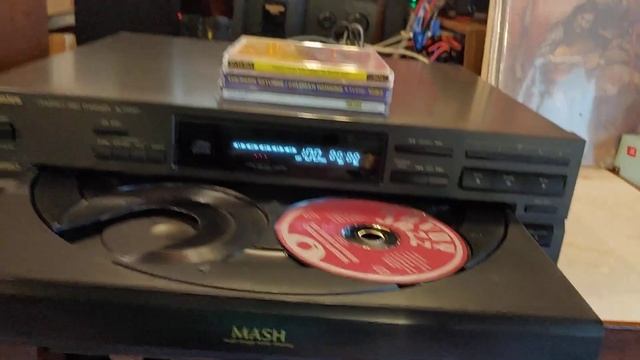 Technics 5 Disc CD Changer SL-PD627 with Spiral and Program Mode. DEMO. смотреть онлайн