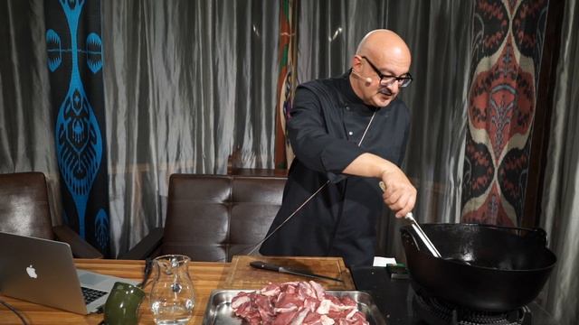 Приготовление мясной заготовки для узбекских блюд - Ковурма (коурма) смотреть онлайн