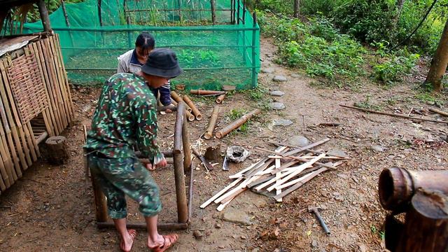 Xây Dựng Cuộc Sống Ngoài Lưới Điện | Build A Bamboo House For Dogs, Live With Wild Nature смотреть онлайн