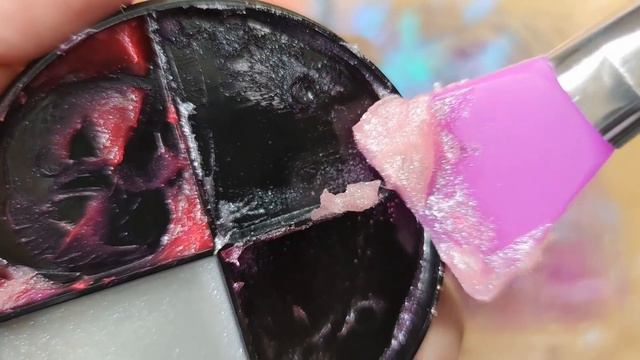 Rubin rose vs donuts purple makeup mixing into clear slime смотреть онлайн