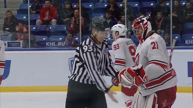 Коварж выручает "Автомобилист" в овертайме / Kovar's huge save in overtime on Afinogenov смотреть онлайн