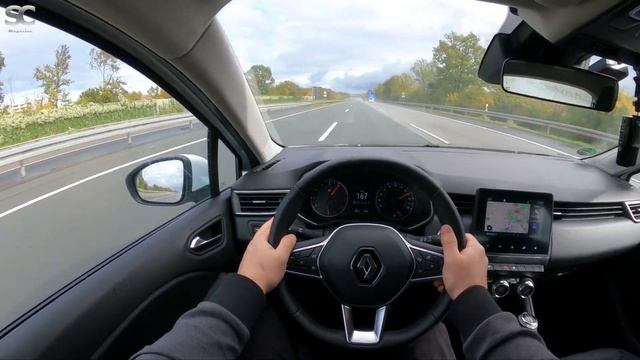 2022 Renault Clio V [1.0 | 67HP] - POV Autobahn Top Speed Drive