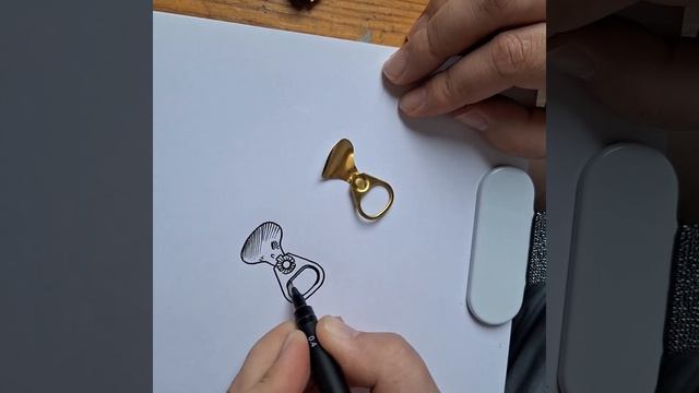 Рисуем интересный ключ от содовой. #art #арт #reels #draw #drawing #timelapse #sketching #ink смотреть онлайн