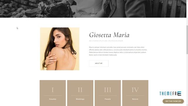 Asra - Minimalist Photography Portfolio WordPress Theme Cullen A смотреть онлайн
