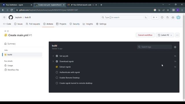 How to create free rdp using github and ngrok (part 2) смотреть онлайн