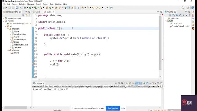 Access Modifier,Return Type & Argument in Java смотреть онлайн