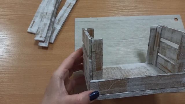 Декоративный ящик их картона.mp4 смотреть онлайн