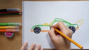 Как нарисовать гоночную машинку хот вилс