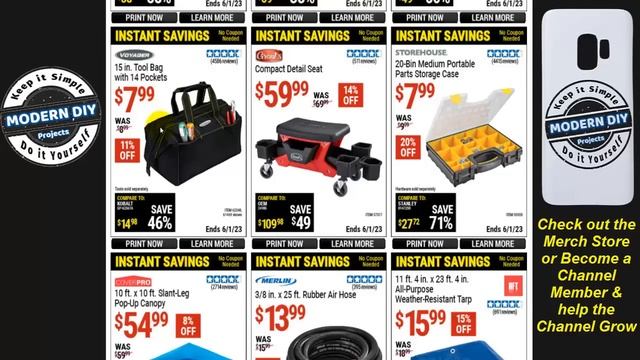 Harbor Freight Instant Savings Coupons May 2023 PLUS 30% Off Coupon смотреть онлайн