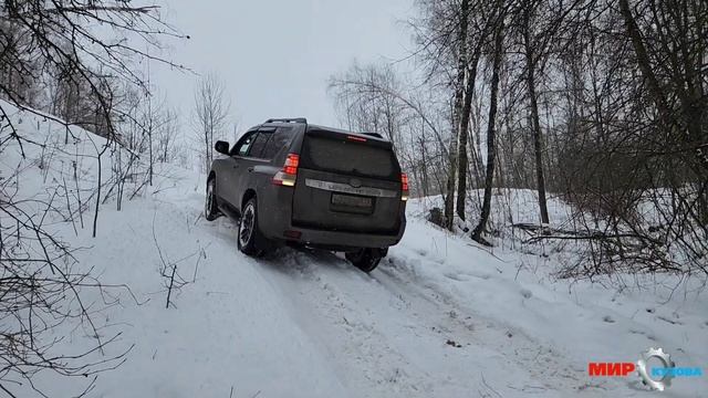 Имитация блокировок Тойота Прадо 150 по снегу в гору из диагоналки электронная имитация блокировки смотреть онлайн