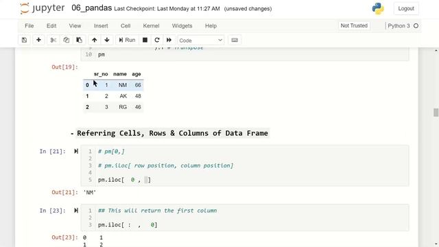 Python Programming for Data Science (Part 9 of 12)| Series, DataFrame, loc, iloc | k2analytics.co.i смотреть онлайн