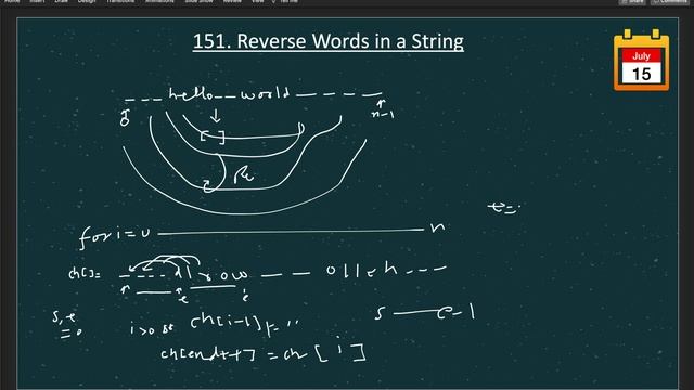 reverse words in a string | reverse words in a string leetcode | leetcode 151 | in-place java смотреть онлайн