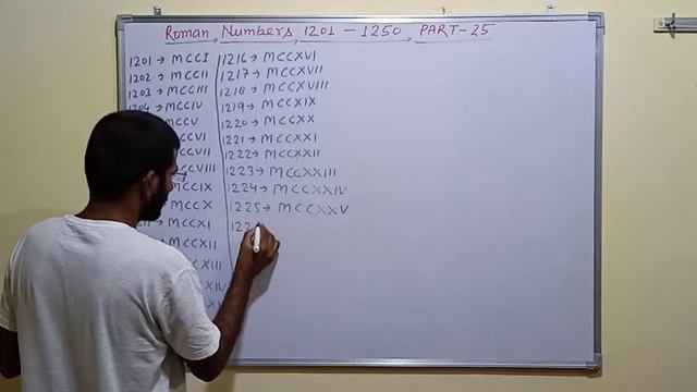 Roman Numbers 1201 to 1250 | रोमन संख्या 1201 से 1250 तक | Part 25 | Quick & Easy Writing Method смотреть онлайн