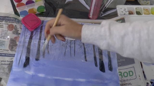 Как  Создать Свет блики на снегу. Интересная техника. How to create the glow sunlit.