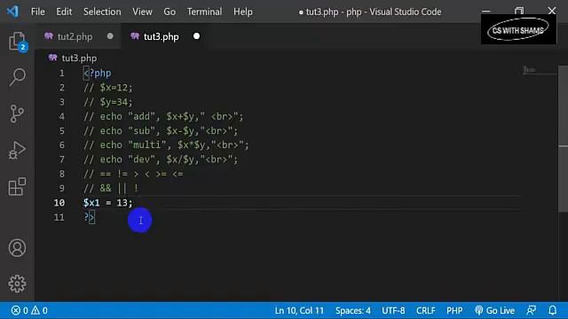 Operator in PHP and type of operator | PHP tutorial #3 смотреть онлайн
