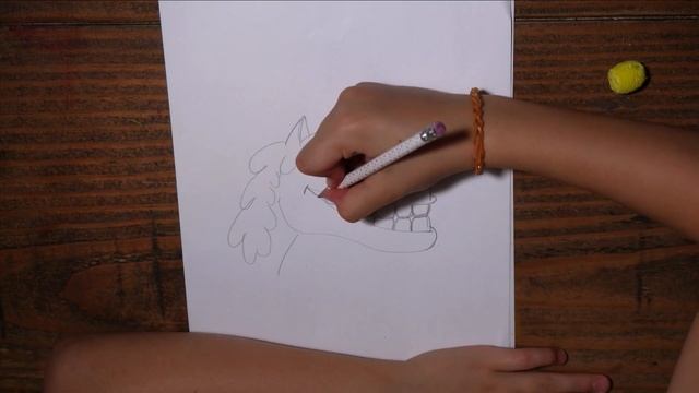 Drawing a cartoon horse using a pencil tutorial смотреть онлайн